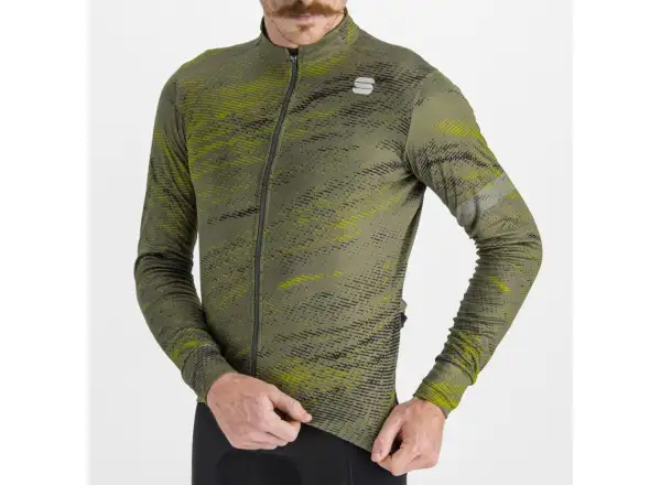Sportful Cliff Supergiara Herren Langarmtrikot beetle guacamole black