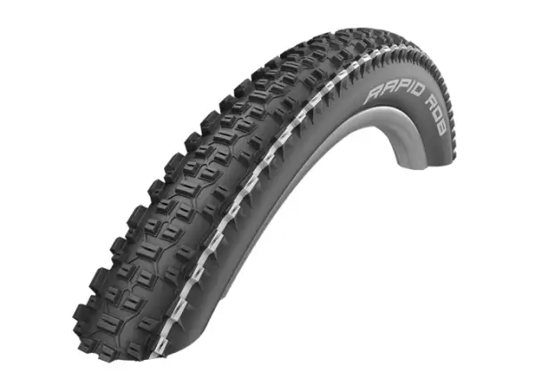 Schwalbe Rapid Rob KevlarGuard 27,5x2,25" MTB Reifen Draht Weiß Streifen