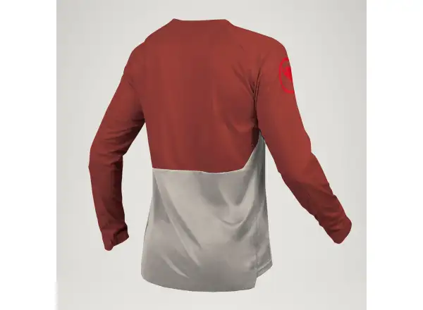 Endura Mt500 Burner L/S Herren-Trikot langer Ärmel Brick red