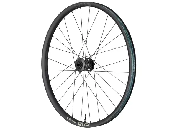 E-13 Grappler Rennen Carbon E-Spec Boost 29" Vorderrad in Schwarz.