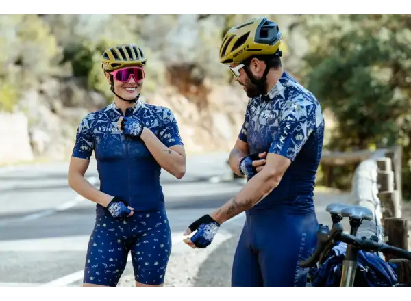 Silvini Mottolina Damen-Trikot mit kurzen Ärmeln Navy