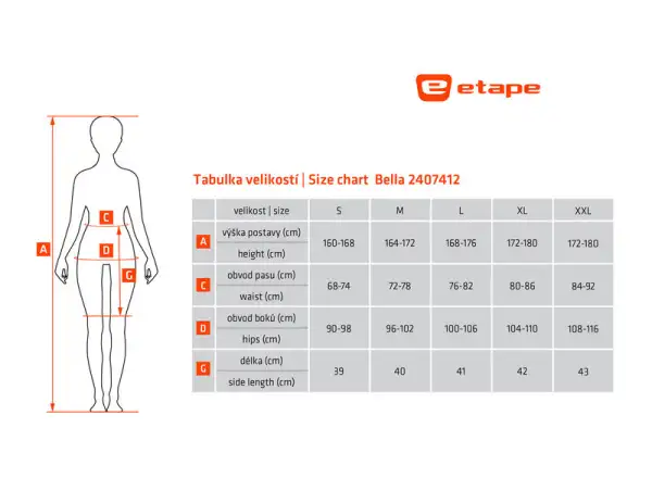Etape Bella Damenrock schwarz/rosa
