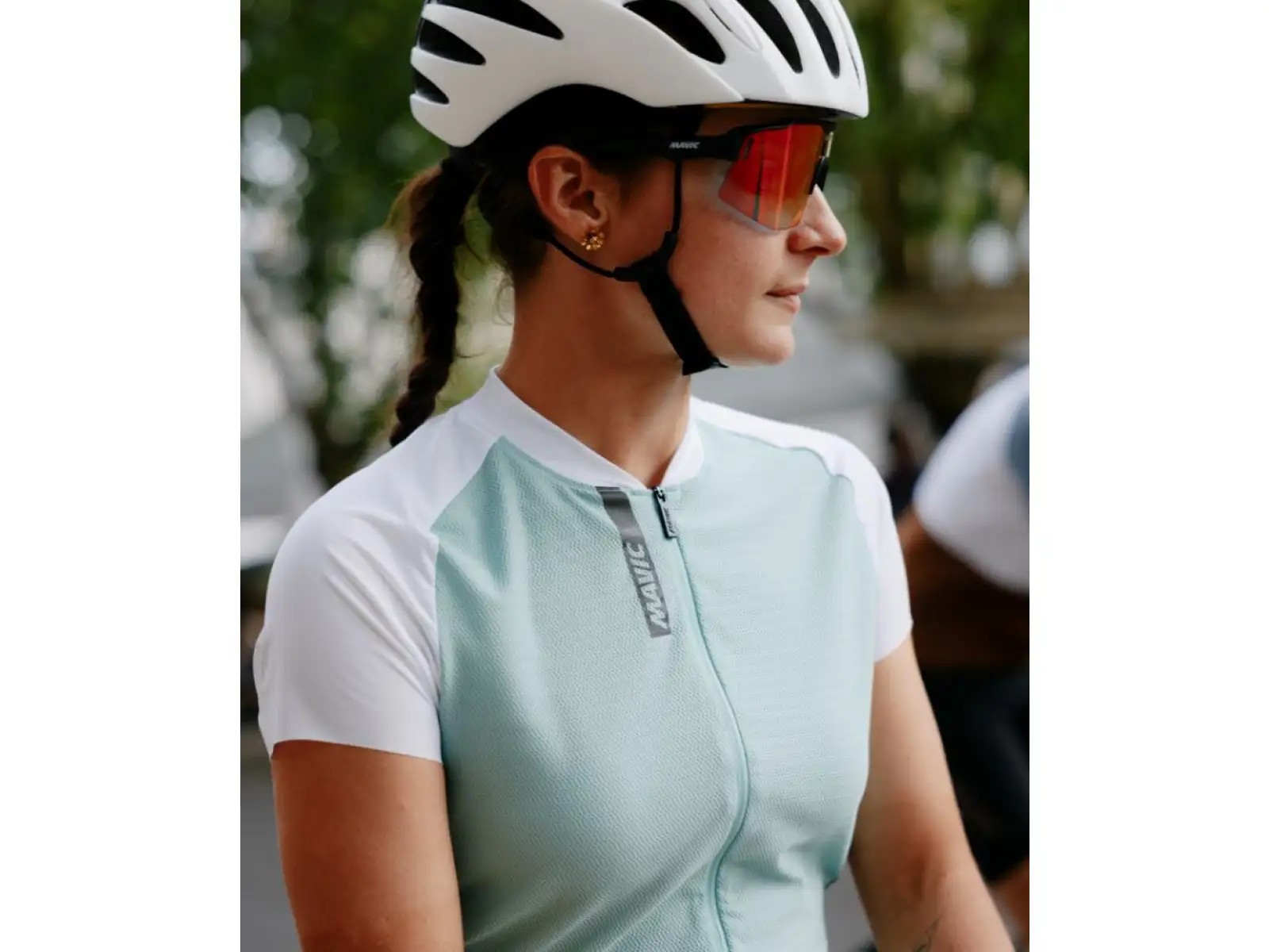 Mavic Aksium Damen Trikot Kurzarm Mint/White MUSTER