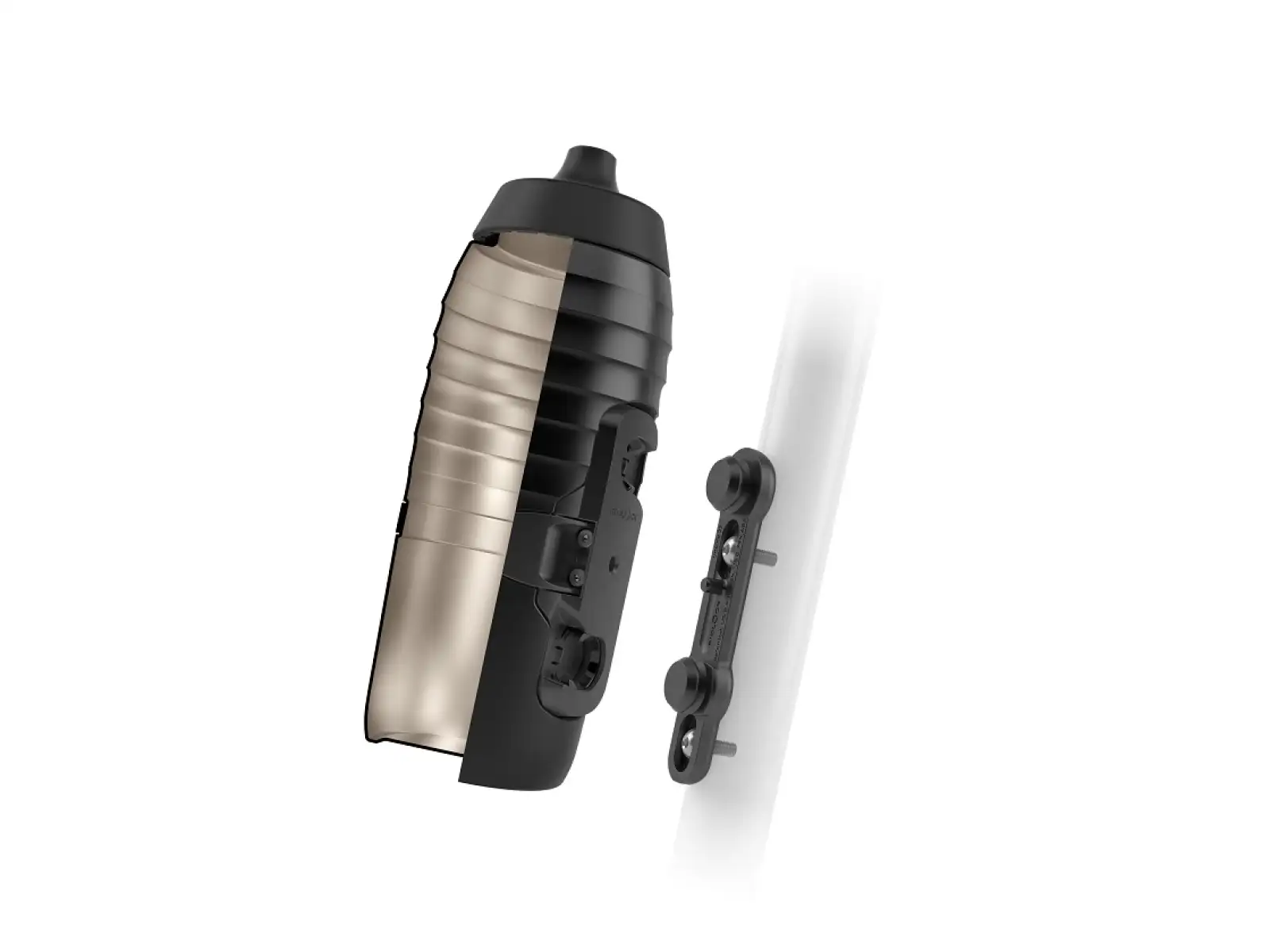Fidlock Twist Set Keego Flasche 600 ml weiß + Rahmenhalterung