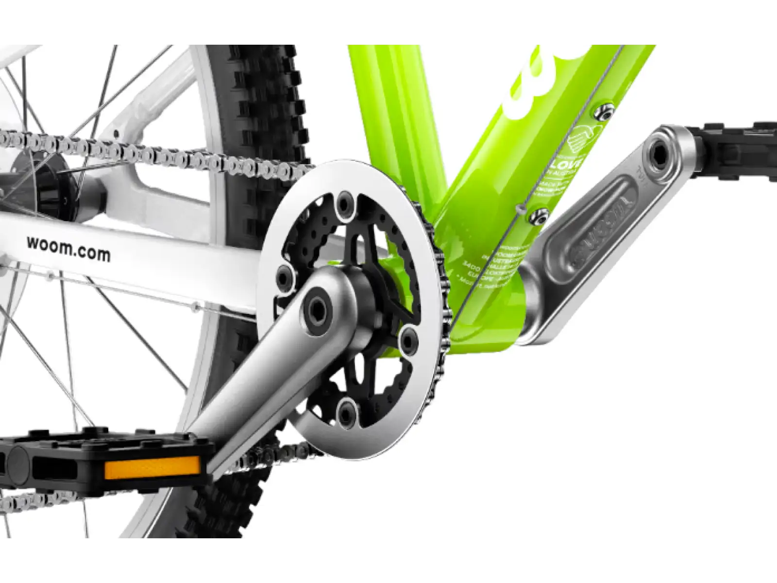 Woom 4 Echse Limette 20 Kinderfahrrad