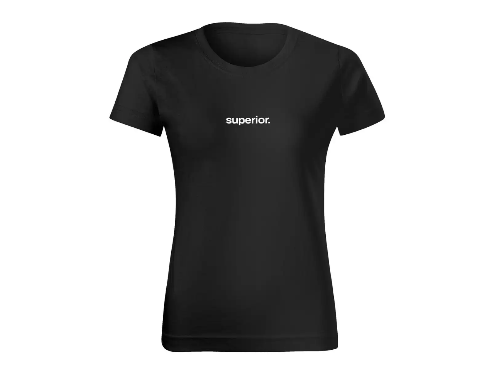 Superior Silk Print Damen-T-Shirt mit kurzen Ärmeln in Schwarz