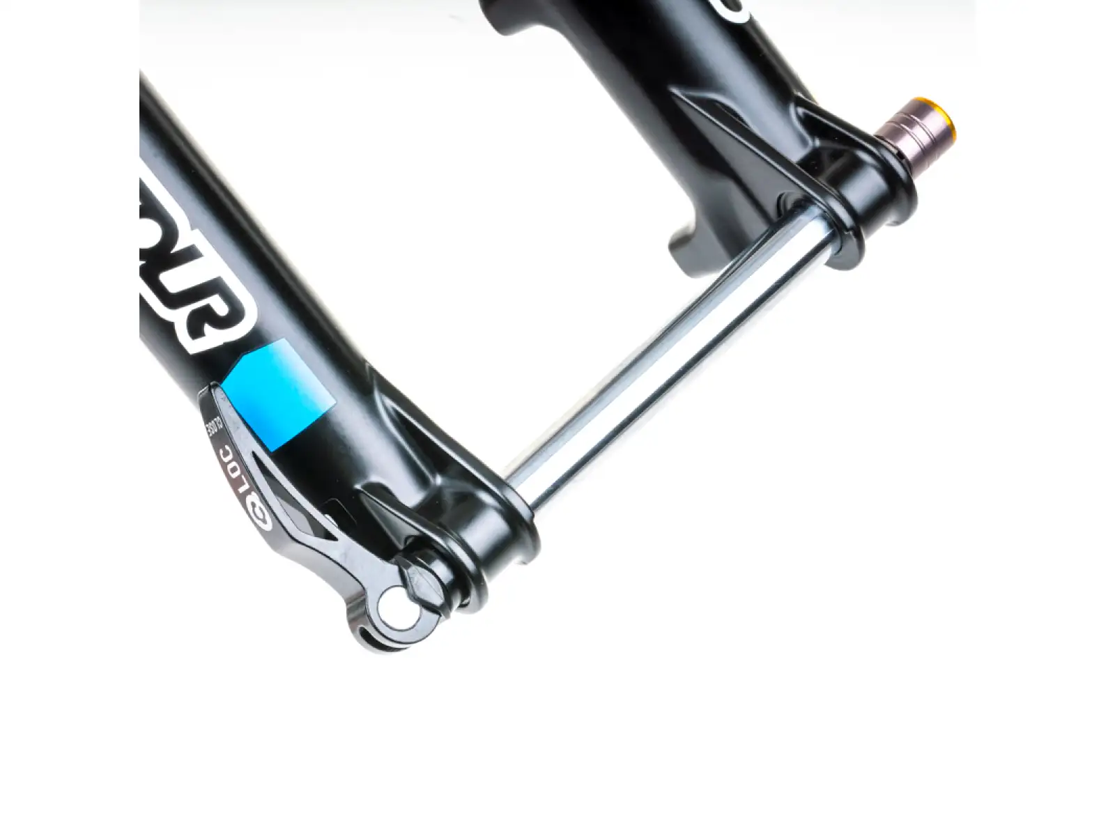 SR Suntour Raidon 32 LO-R 130 mm 27,5" Boost gefederte Gabel in Schwarz.