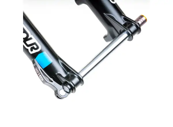 SR Suntour Raidon 32 LO-R 130 mm 27,5" Boost gefederte Gabel in Schwarz.