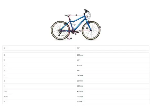 Academy Grade 2 Kinderfahrrad 14" blau