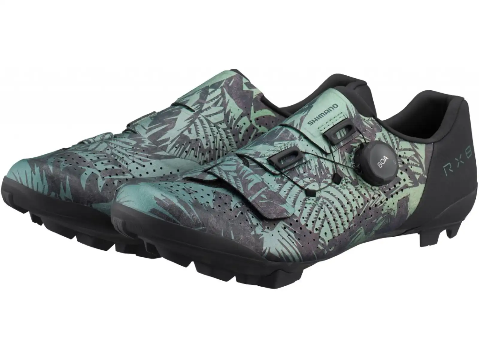 Shimano SH-RX801 Herren Gravel Schuhe Tropical Leaves