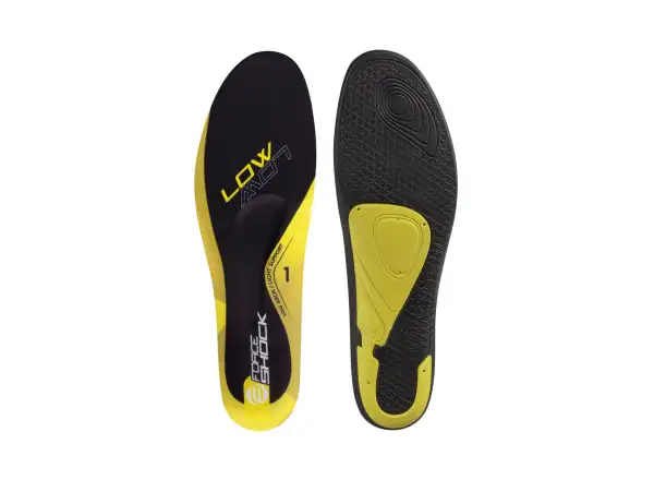 Die Force Shock Low Einlegesohlen für Schuhe in Schwarz/Gelb.
