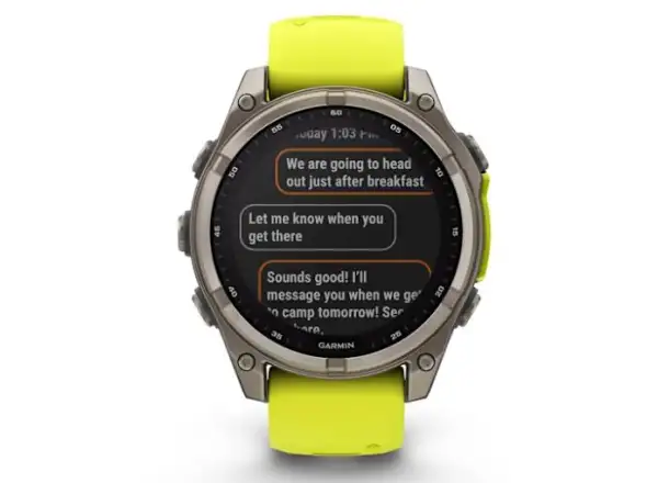 Garmin fenix 8 - 51 mm Solar Sapphire Smartwatch Titanium Yellow/Graphite