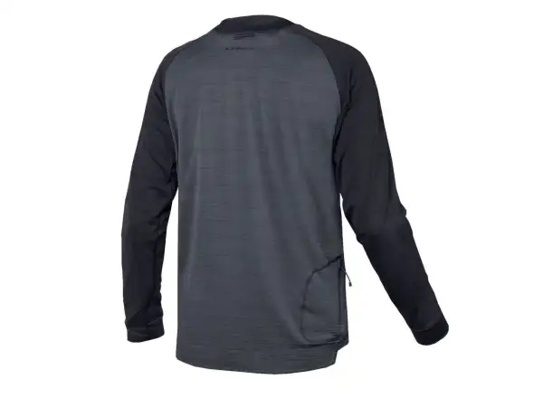 Endura Singletrack Fleece Herren Langarmshirt schwarz