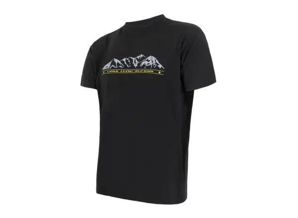 Sensor Merino Active Pt Mountains Herren T-Shirt kurzarm schwarz