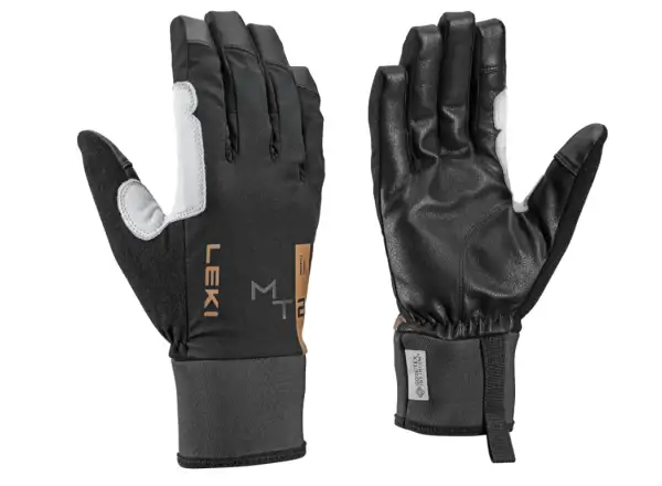 Leki Montera Storm alpine Handschuhe schwarz/weiß/braun