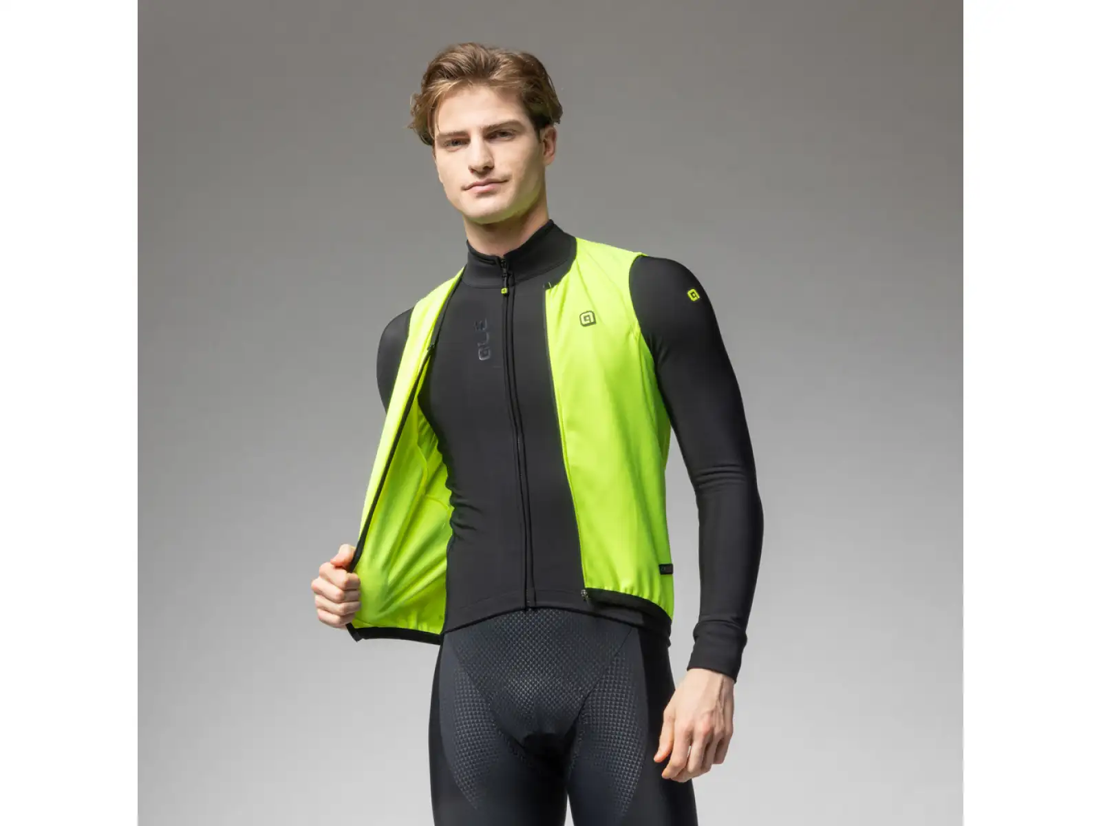 Alé PR-E Thermo 2.0 Herren-Radweste Fluo gelb