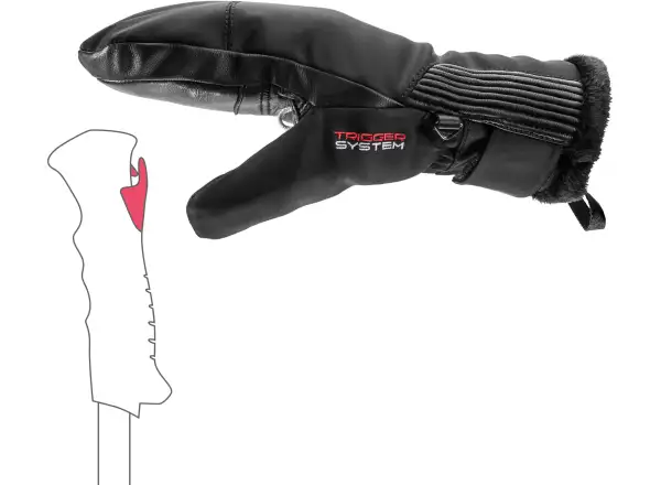 Leki Vallarta 3D Women Mitt Damen-Fäustlinge Black