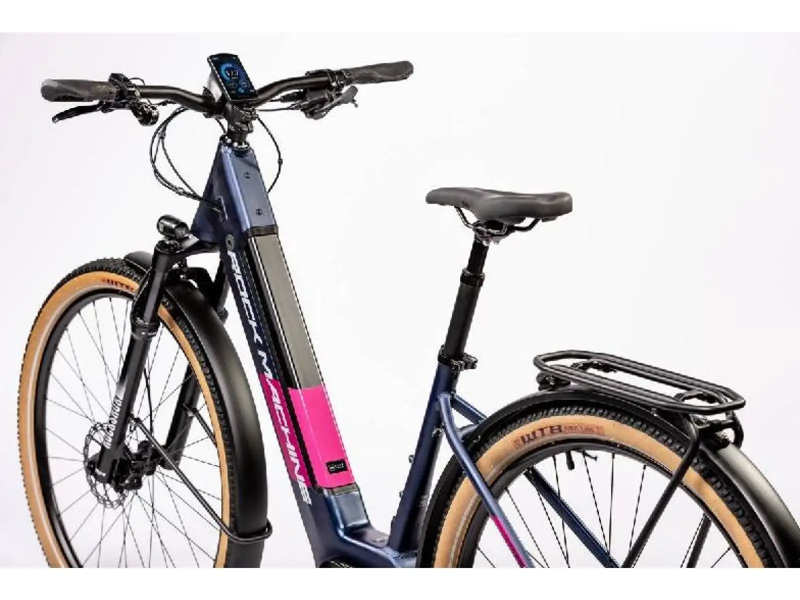Elektrofahrrad Rock Machine Storm INT e90-29 Damen in Blau/Silber/Rosa