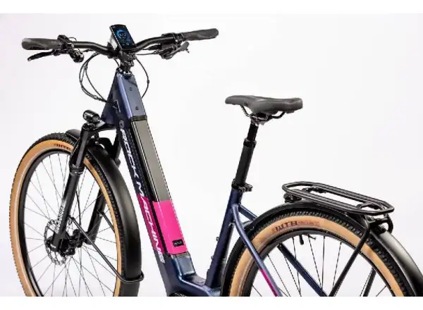 Elektrofahrrad Rock Machine Storm INT e90-29 Damen in Blau/Silber/Rosa
