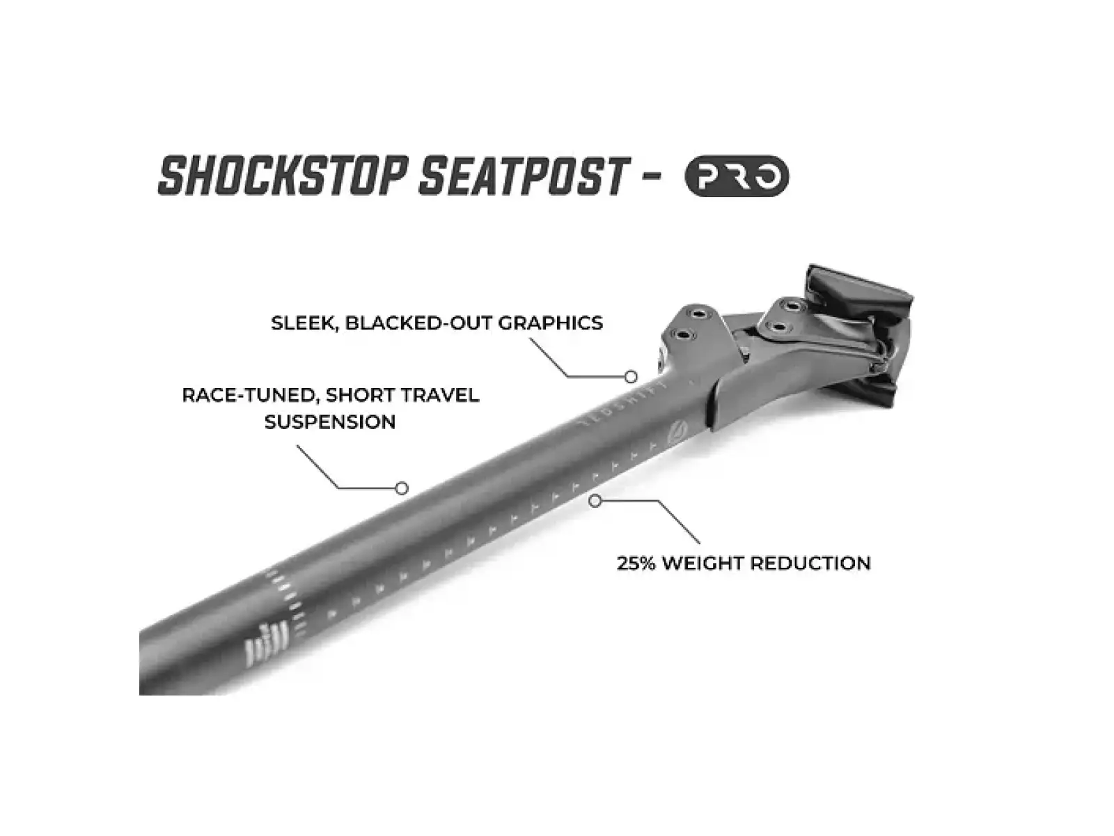 Redshift ShockStop PRO Suspension V2 gefederte Sattelstütze 27,2x350 mm
