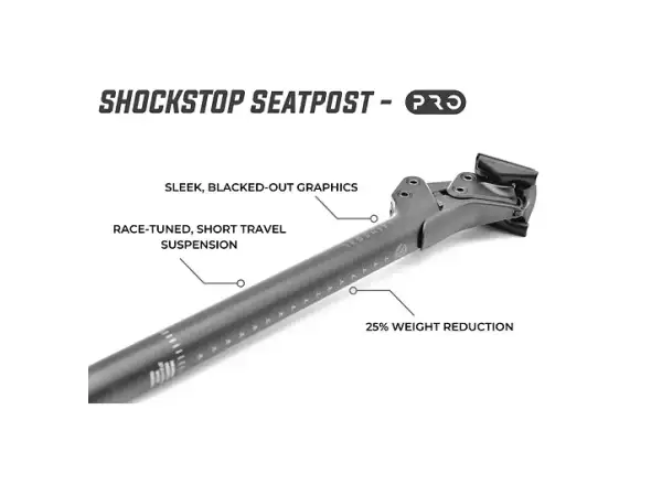 Redshift ShockStop PRO Suspension V2 gefederte Sattelstütze 27,2x350 mm