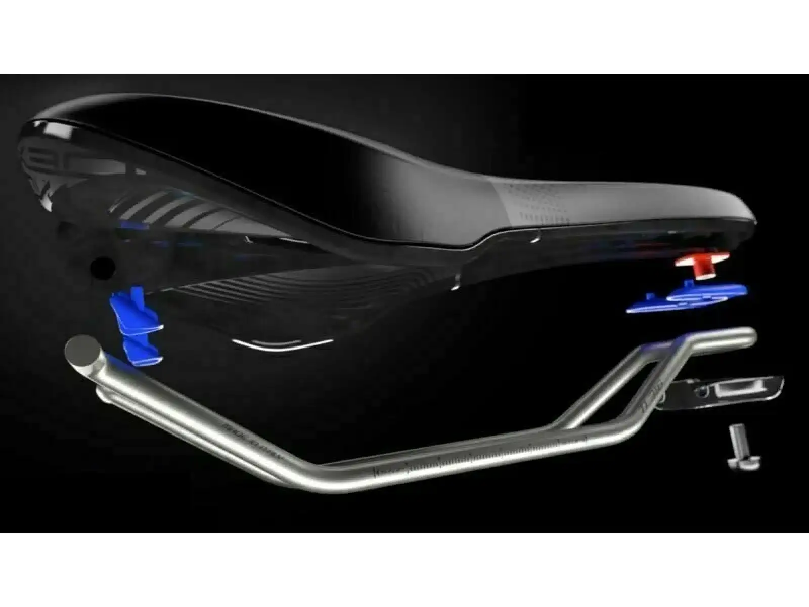 Selle Italia X-BOW TI 316 L SUPERFLOW Sattel Schwarz