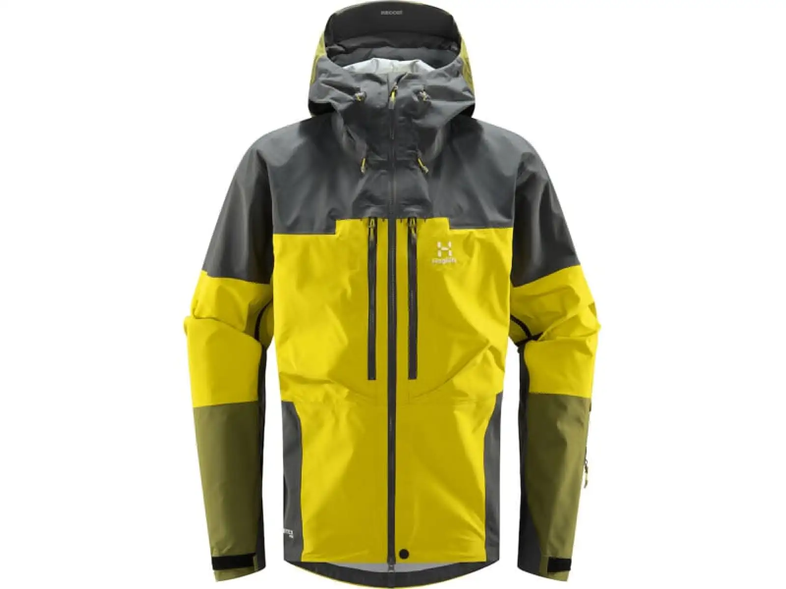 Haglöfs Spitz GTX PRO Herrenjacke hellem Grün und Dunkelgrau
