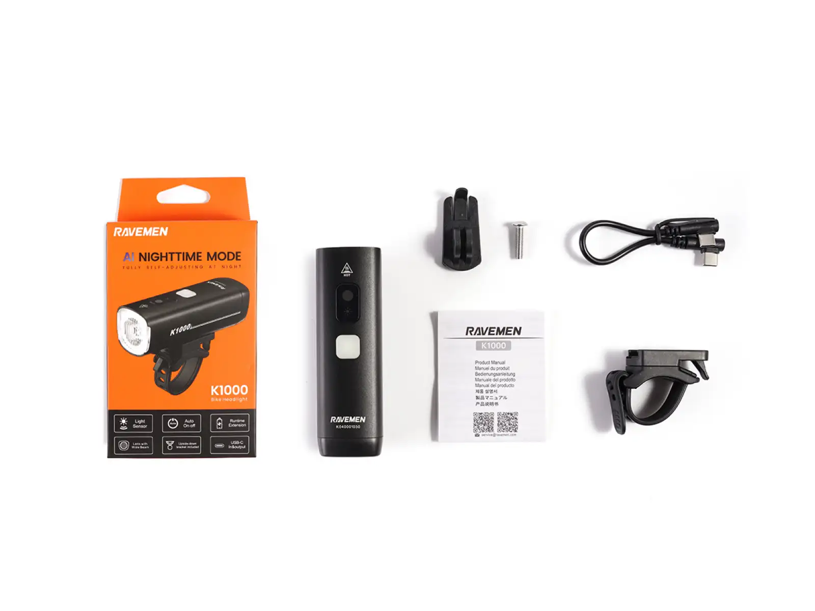 Ravemen K1000 Frontlicht