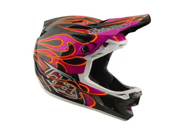 Troy Lee Designs D4 Carbon MIPS Helm Torched Carbn/Magenta