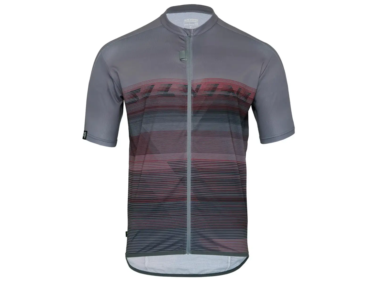 Silvini Turano Herren Loose Jersey Kurzarm Grey/Merlot