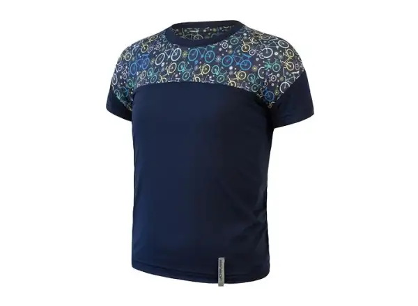 Sensor Coolmax Impress Kurzarm-Shirt deep blue/blue bikes