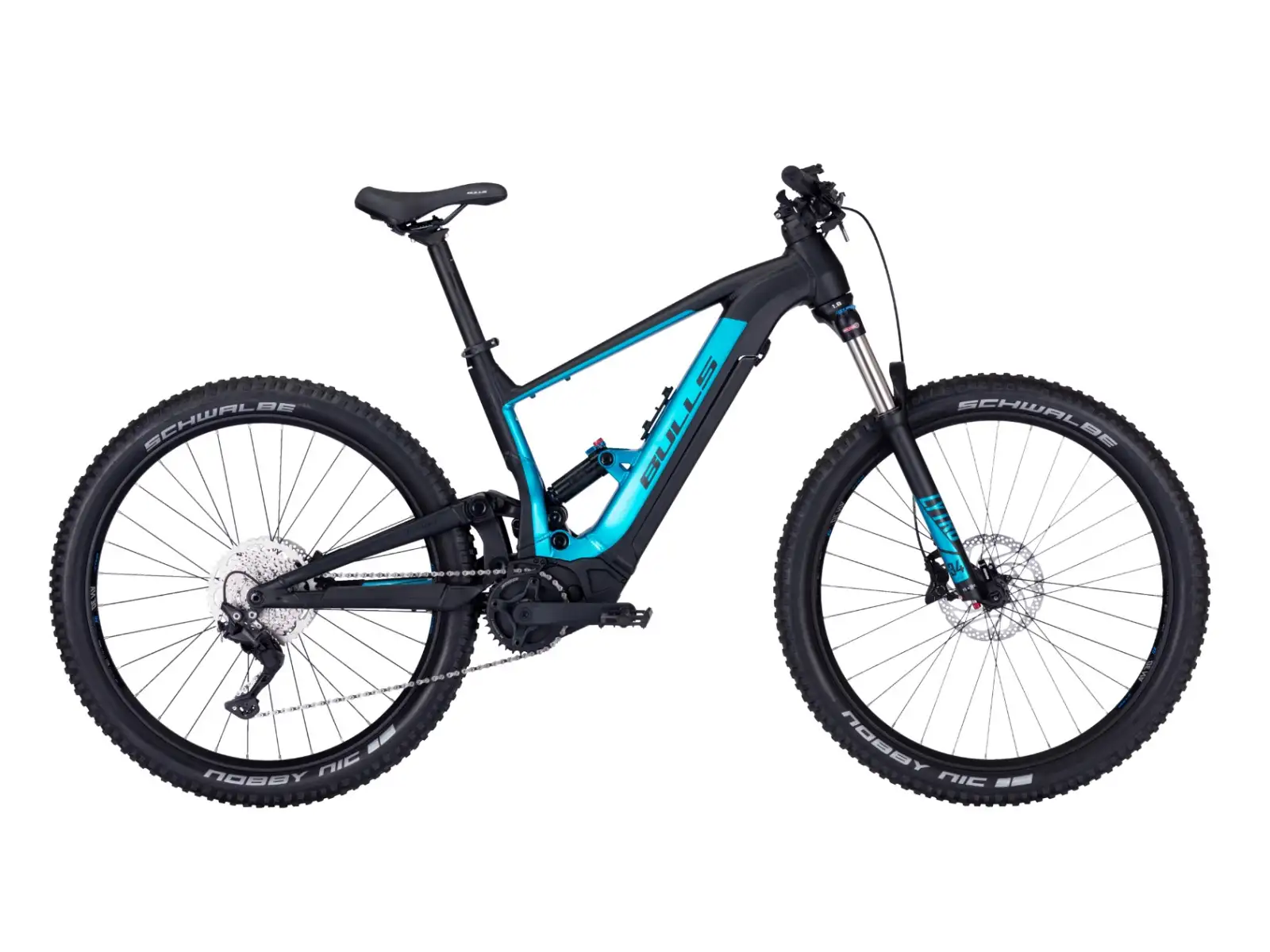 Bulls E-Stream EVO TR1 27,5" 740 Wh E-Mountainbike Black / Long Beach Blue