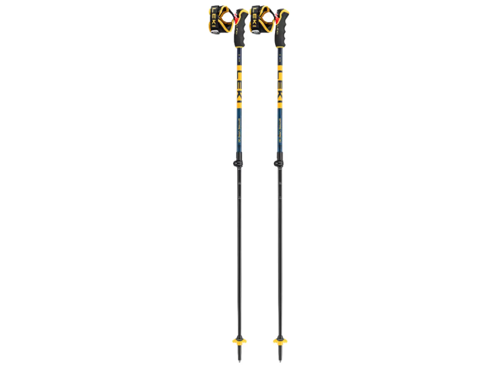 Leki Spitfire Vario 3D Skistöcke Denimblue/Aegeanblue/Mustardyellow