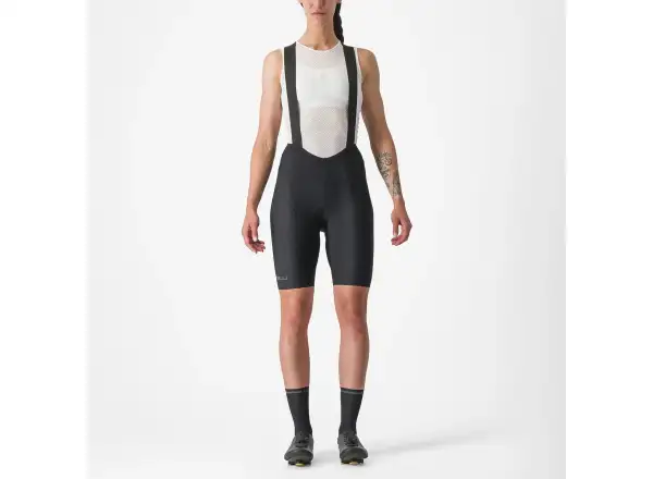 Castelli Espresso DT Damen Shorts mit Einsatz und Trägern Black