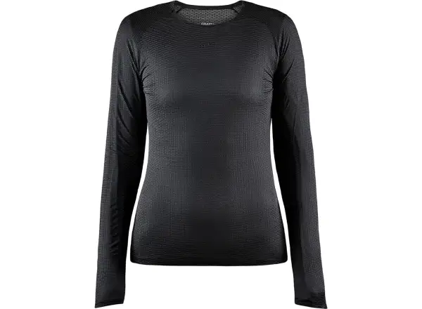 Craft PRO Dry Nanoweight LS Damen T-Shirt schwarz