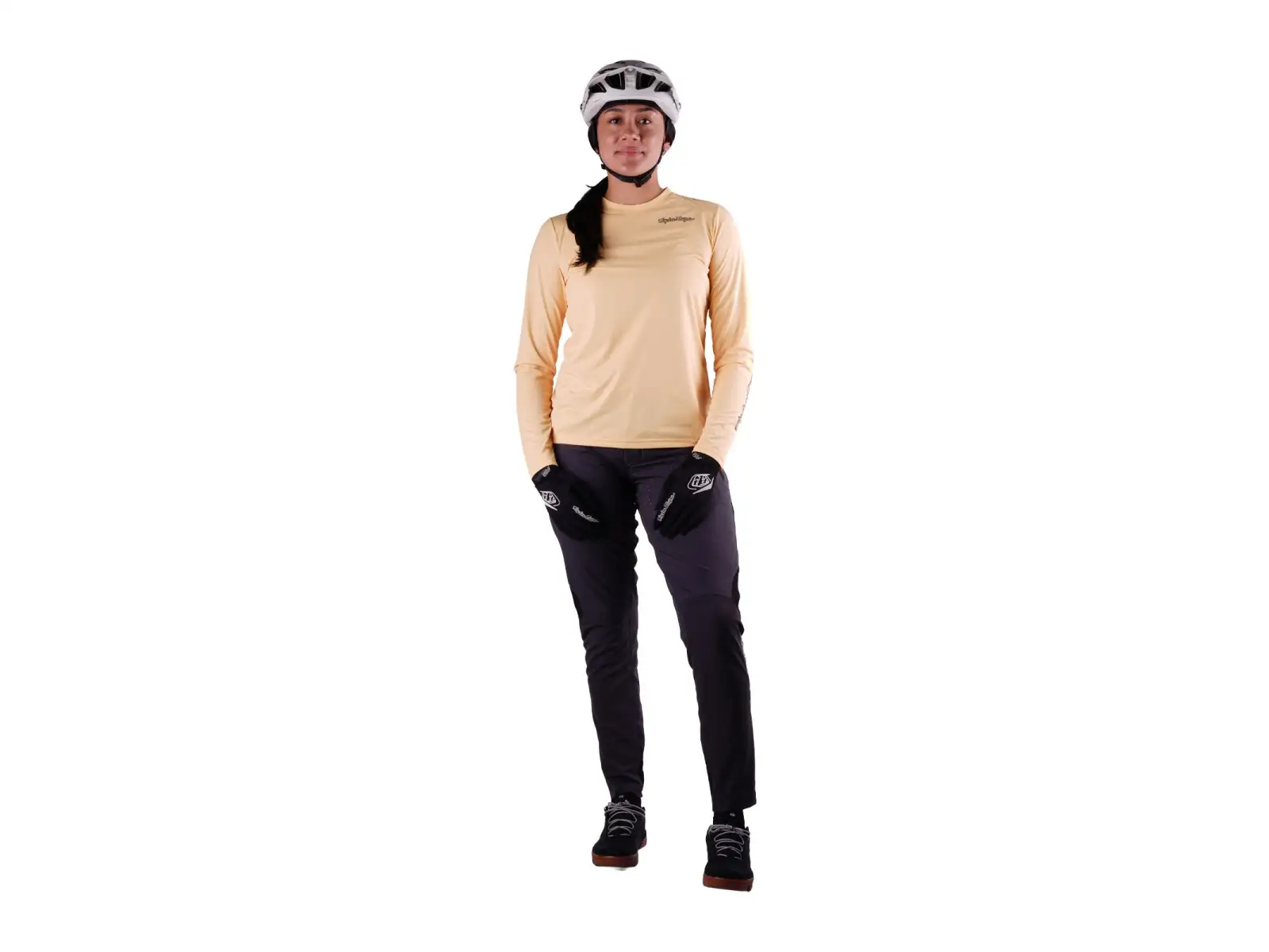Troy Lee Designs Lilium Pro Damen-Trikot mit langen Ärmeln Butter
