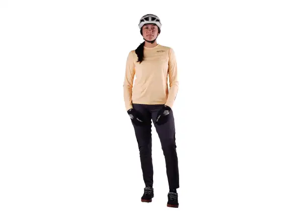 Troy Lee Designs Lilium Pro Damen-Trikot mit langen Ärmeln Butter