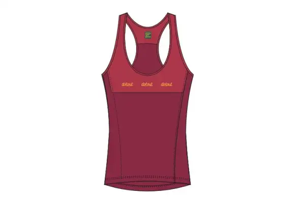 Dotout Metro ärmelloses Damen-Trikot Bordeaux/Red