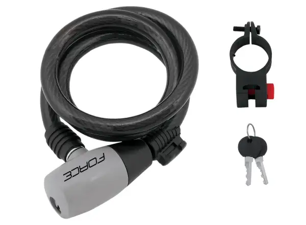 Force Schloss Spirale 185cm/8mm + Halter