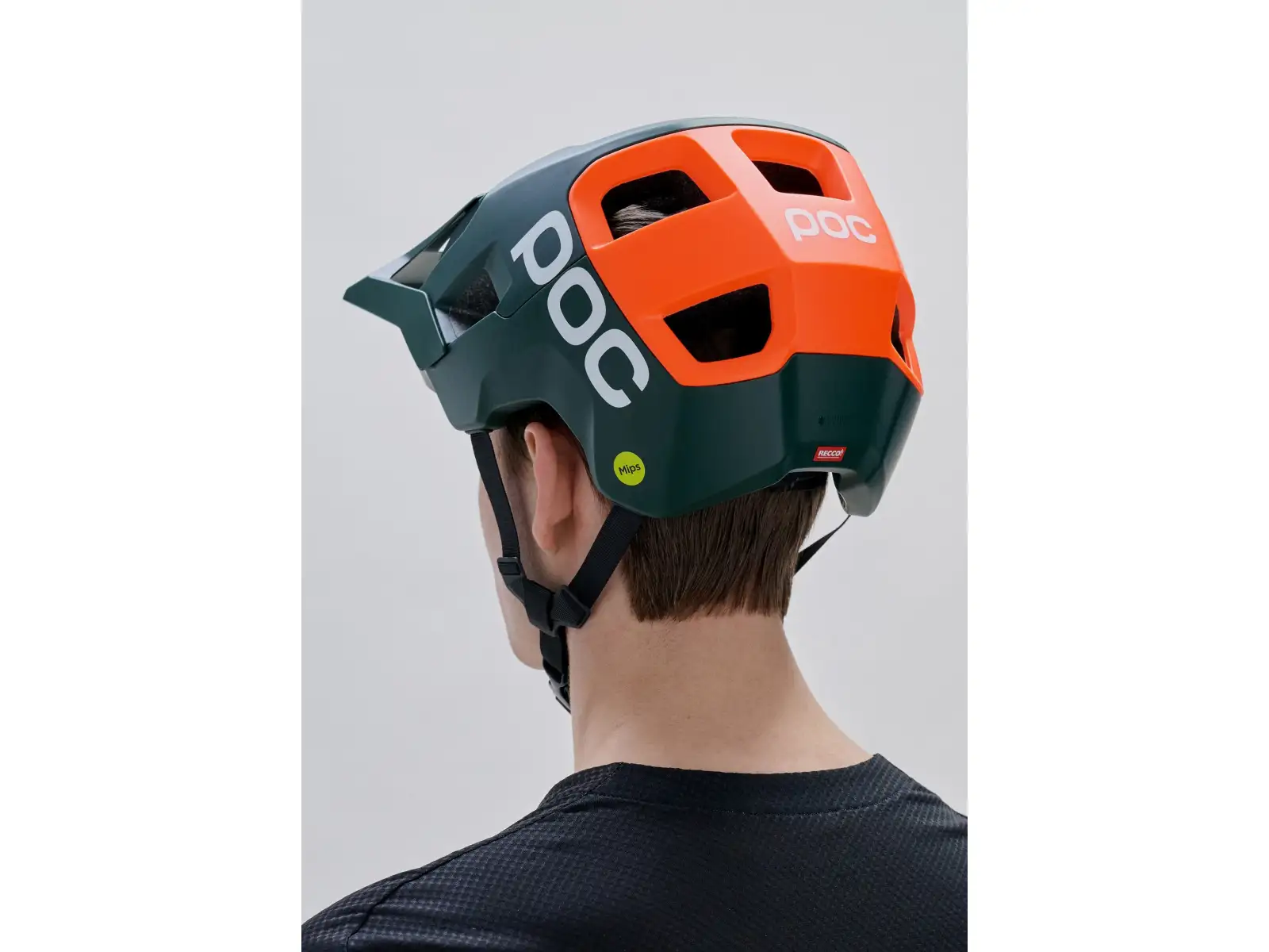 POC Kortal Race MIPS MTB Helm Pargasite Green Matt/Fluorescent Orange Matt