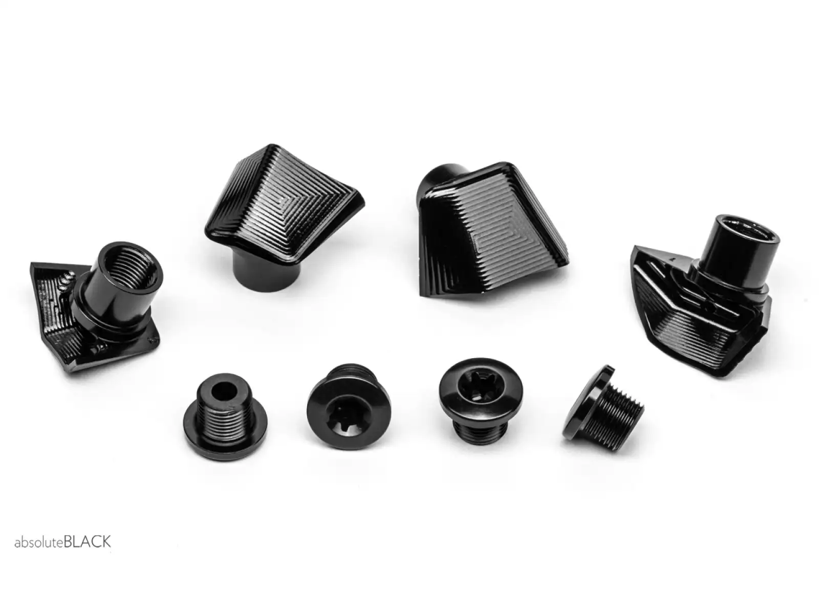 Absolute Black Kettenblattschrauben und Muttern Ultegra 8000 Schwarz