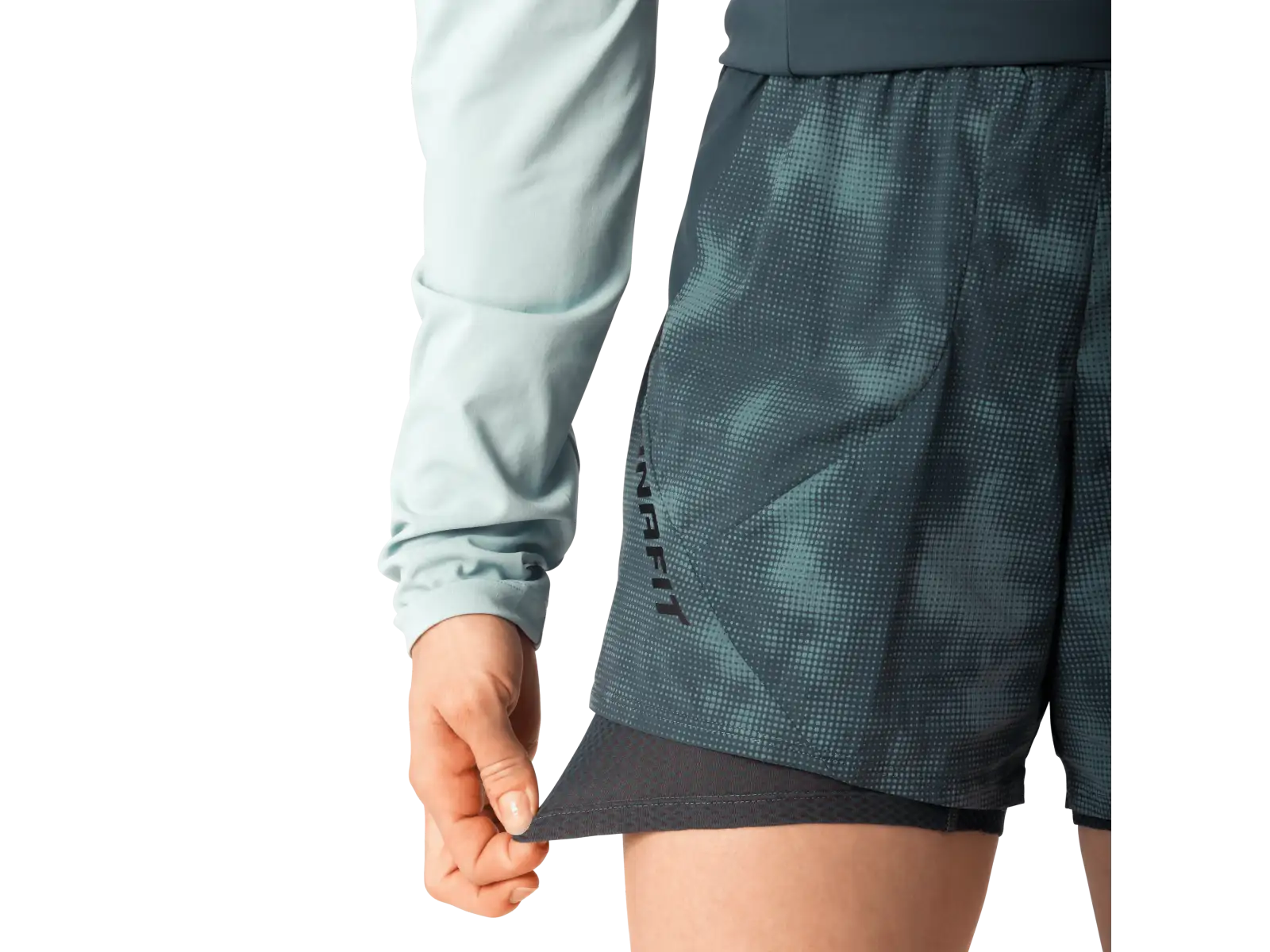 Dynafit Trail Reflective 2in1 Damen Laufshorts Cinder