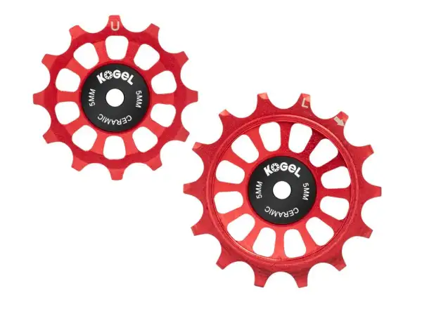 Kogel Straßenräder Vollkeramik für Shimano Dura Ace / Ultegra 12/14 Z. Rot