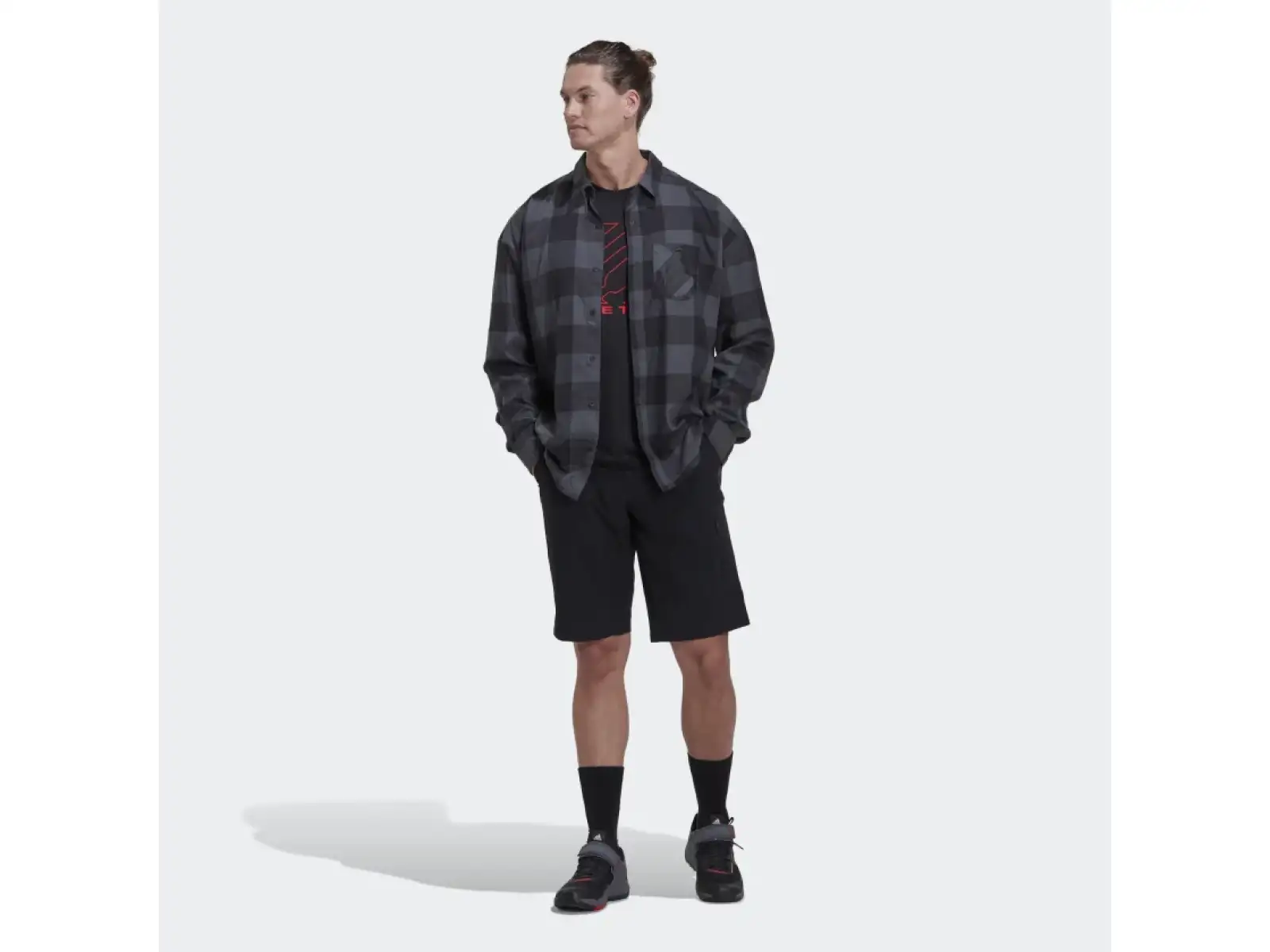 Five Ten Flannel Herrenhemd Grau Sechs/Schwarz