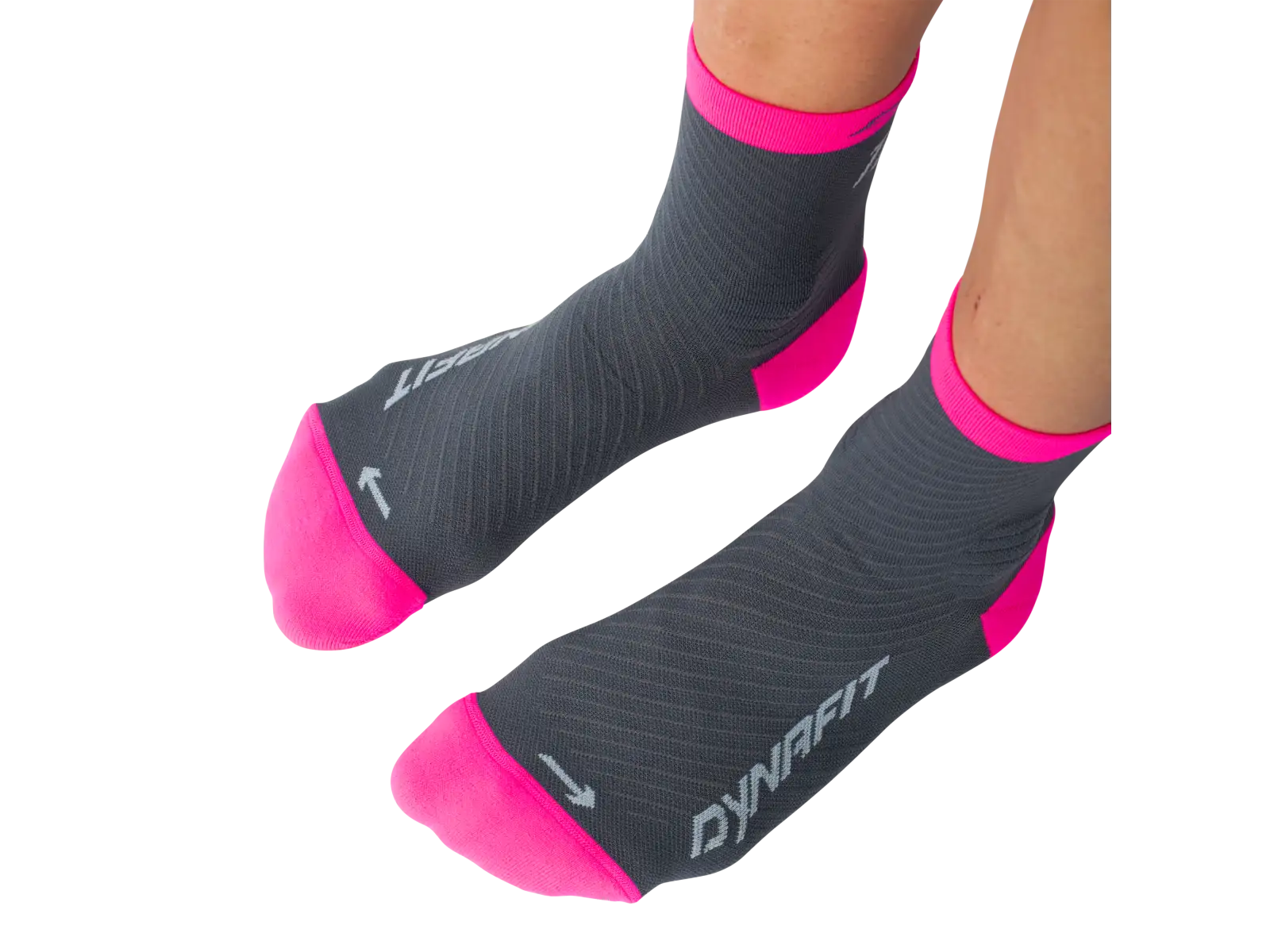 Dynafit Trail Mid Laufstrümpfe Cinder/Pink Glo
