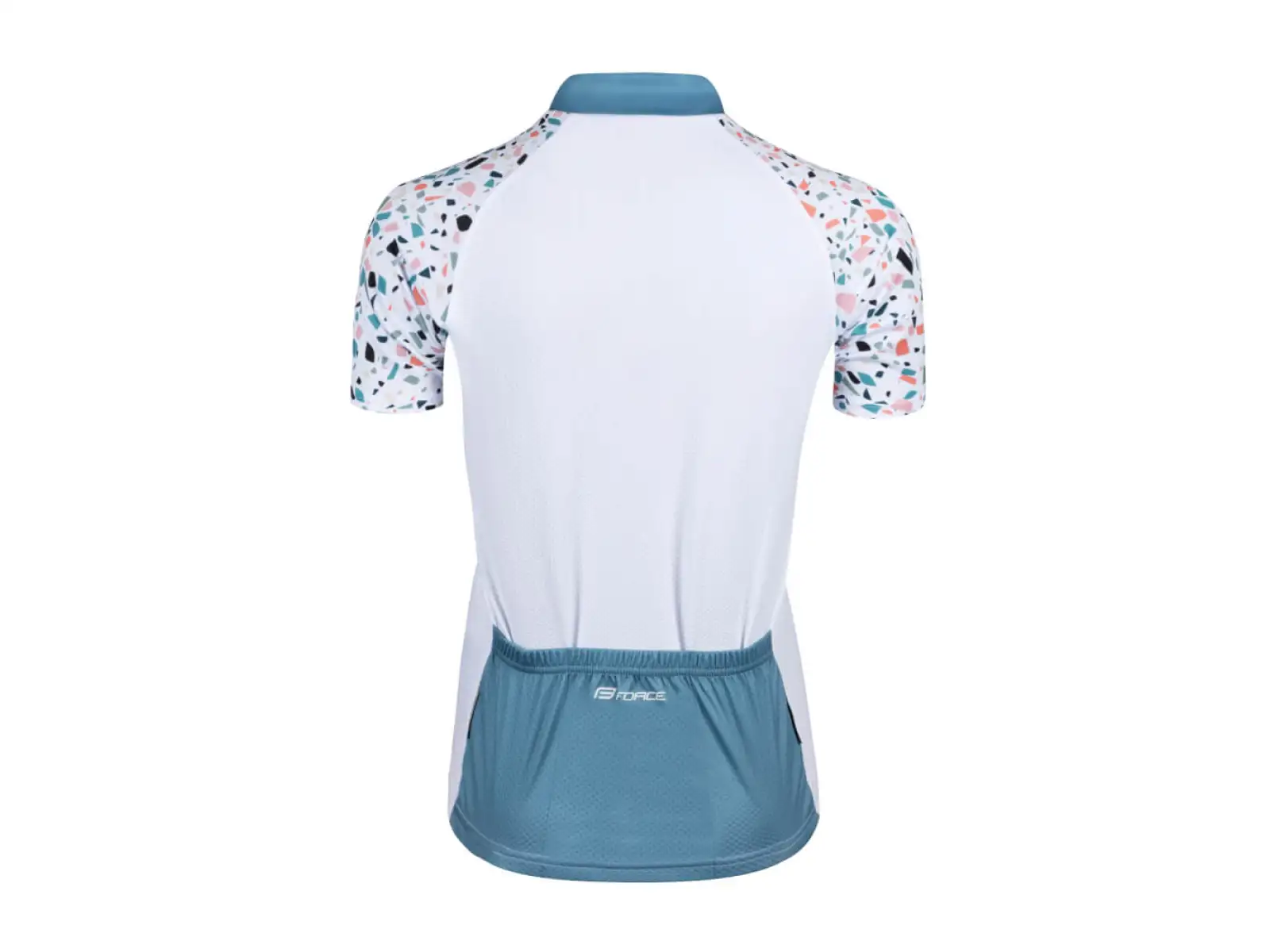 Force Rock Lady Damen Kurzarmtrikot weiß/türkis