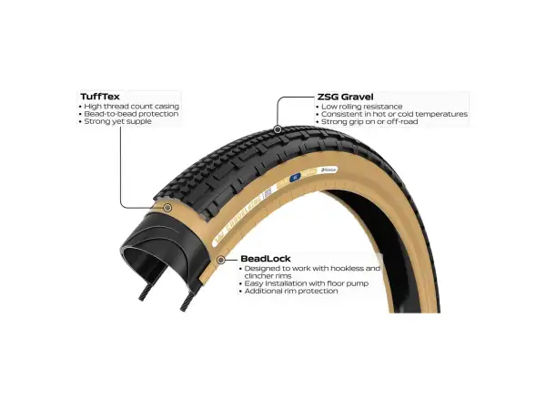 Panaracer Gravel-Reifen – GravelKing SK 700×30 mm Schwarz/Braun