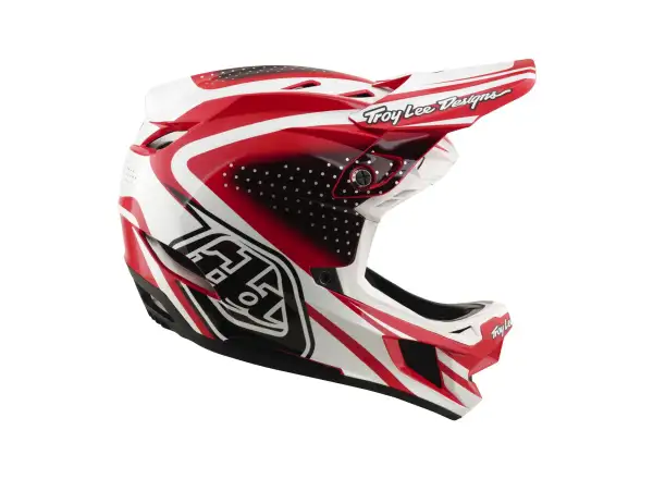 Troy Lee Designs D4 Polyacrylite MIPS Helm Line Fire/white