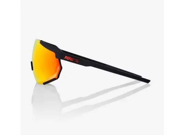 100% Racatrap 3.0 Brille Soft Tact Black/HiPER Red Multilayer Mirror Lens