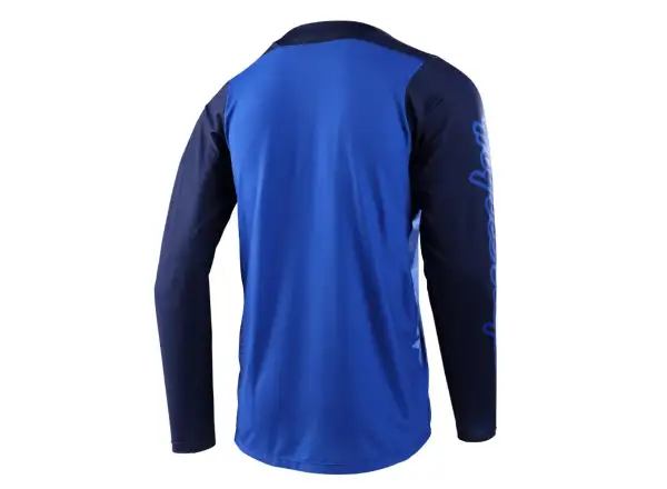 Troy Lee Designs Skyline Herren Langarmshirt Mono True Blue